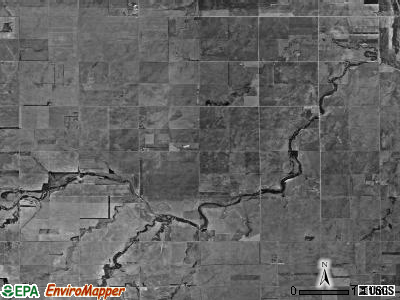 Erie township, Kansas satellite photo by USGS