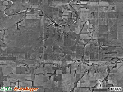 Allen township, Kansas satellite photo by USGS