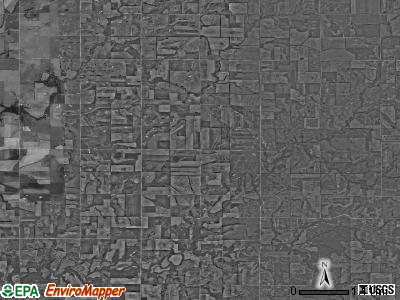 Chetopa township, Kansas satellite photo by USGS