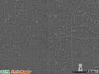 Centerville township, Kansas satellite photo by USGS