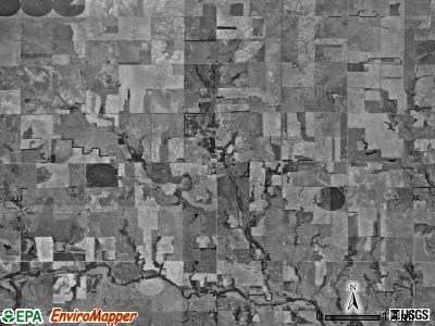 Peters township, Kansas satellite photo by USGS