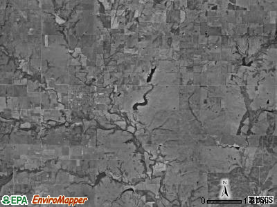 Howard township, Kansas satellite photo by USGS