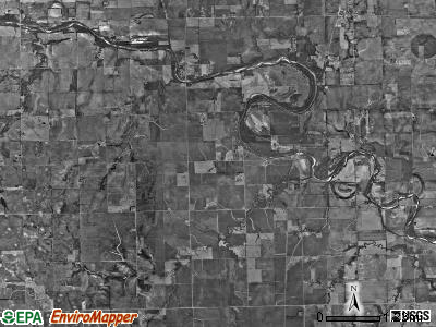 London township, Kansas satellite photo by USGS