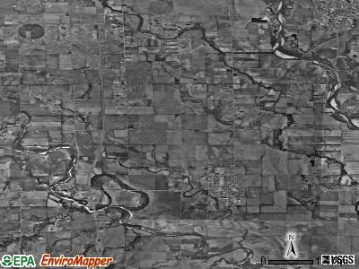 Belle Plaine township, Kansas satellite photo by USGS