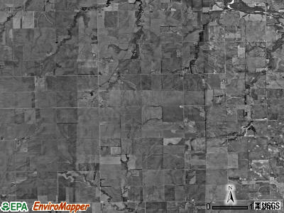 Illinois township, Kansas satellite photo by USGS