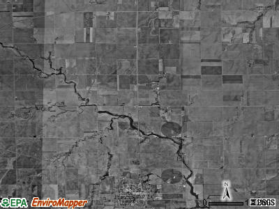 Conway township, Kansas satellite photo by USGS