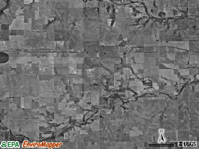 Rochester township, Kansas satellite photo by USGS