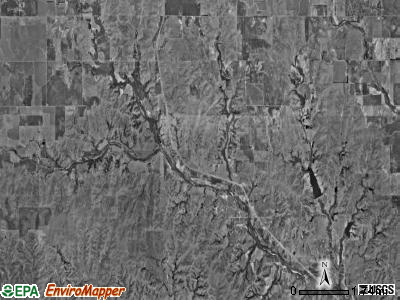 Elm Mills township, Kansas satellite photo by USGS