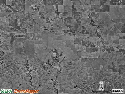 McAdoo township, Kansas satellite photo by USGS