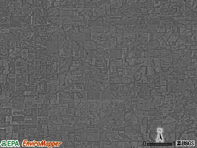 Osage township, Kansas satellite photo by USGS