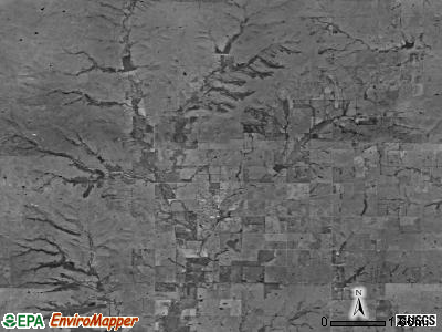 Greenfield township, Kansas satellite photo by USGS