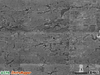 Wildcat township, Kansas satellite photo by USGS