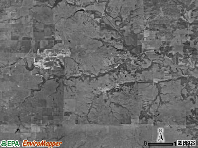 Elk Falls township, Kansas satellite photo by USGS