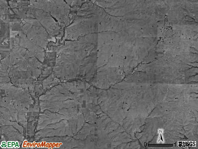 Windsor township, Kansas satellite photo by USGS