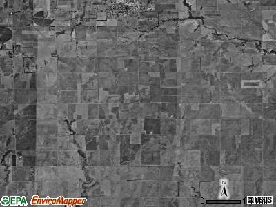 Springdale township, Kansas satellite photo by USGS