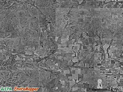 Medicine Lodge township, Kansas satellite photo by USGS