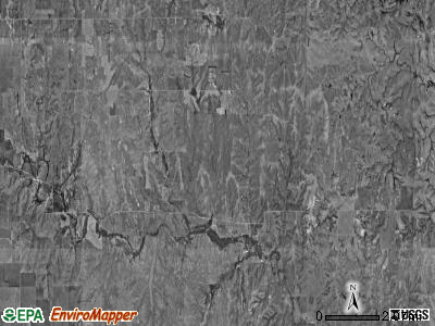 Powell township, Kansas satellite photo by USGS
