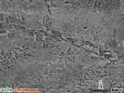 Lake City township, Kansas satellite photo by USGS