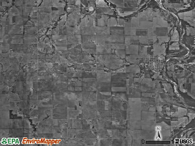 Oxford township, Kansas satellite photo by USGS