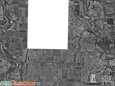 Vernon township, Kansas satellite photo by USGS