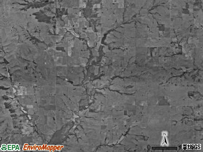 Caneyville township, Kansas satellite photo by USGS