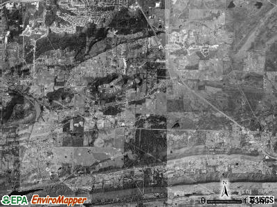 Marion township, Arkansas satellite photo by USGS