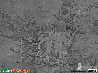 Lafayette township, Kansas satellite photo by USGS