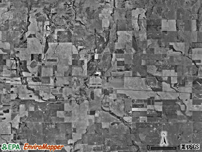 Sharon township, Kansas satellite photo by USGS