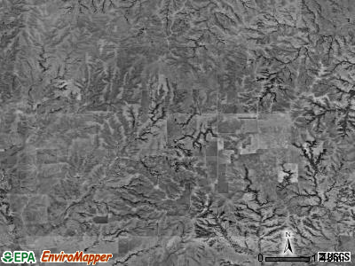 Deerhead township, Kansas satellite photo by USGS