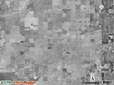 West Center township, Kansas satellite photo by USGS