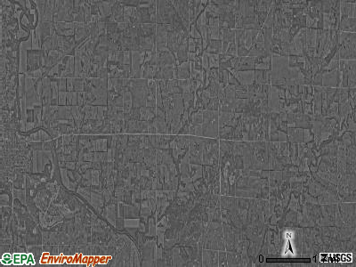 Drum Creek township, Kansas satellite photo by USGS