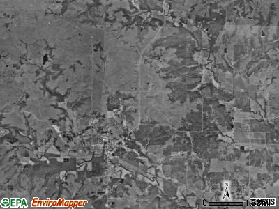 Sedan township, Kansas satellite photo by USGS