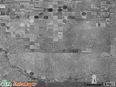 Cimarron township, Kansas satellite photo by USGS