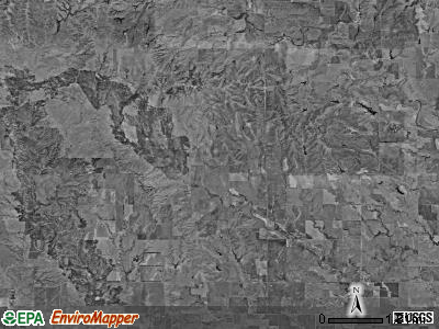Elwood township, Kansas satellite photo by USGS