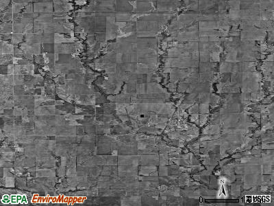 South Haven township, Kansas satellite photo by USGS