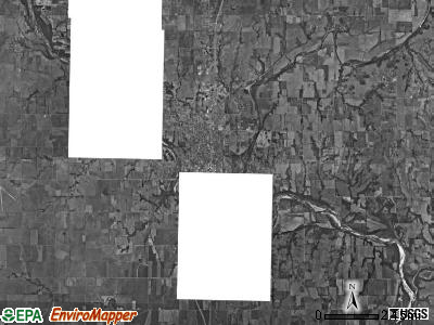 Bolton township, Kansas satellite photo by USGS