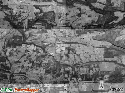 Marshall township, Arkansas satellite photo by USGS