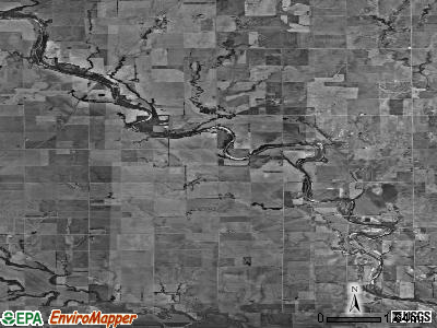Falls township, Kansas satellite photo by USGS
