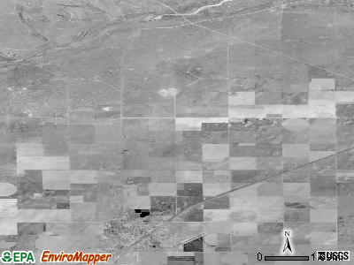 Taloga township, Kansas satellite photo by USGS
