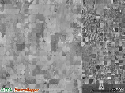 Voorhees township, Kansas satellite photo by USGS
