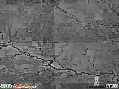 Bluff township, Kansas satellite photo by USGS