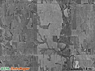 Moore township, Kansas satellite photo by USGS