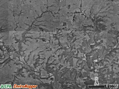 Hendricks township, Kansas satellite photo by USGS