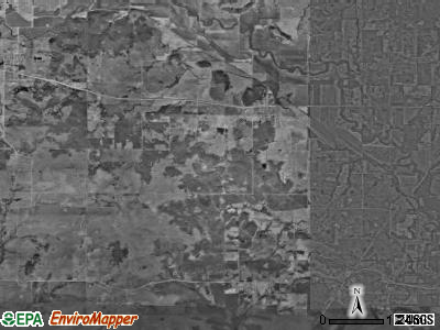 Little Caney township, Kansas satellite photo by USGS