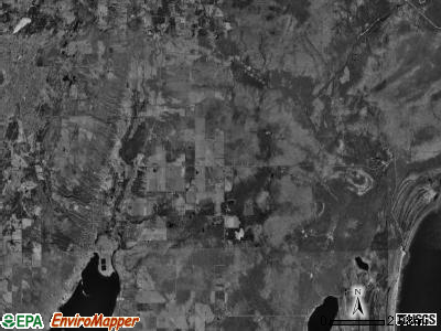 Schoolcraft township, Michigan satellite photo by USGS