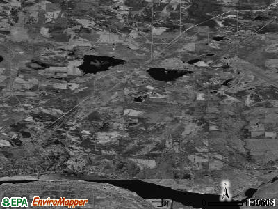 Franklin township, Michigan satellite photo by USGS