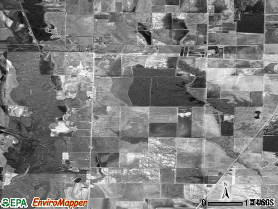 Dent township, Arkansas satellite photo by USGS