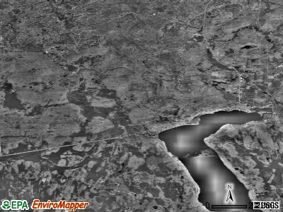 Bergland township, Michigan satellite photo by USGS