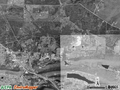 Rogers township, Arkansas satellite photo by USGS