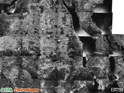 Soo township, Michigan satellite photo by USGS
